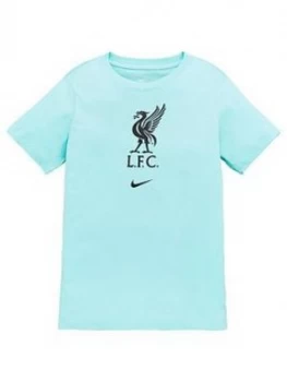 Image of Nike Liverpool Fc Youth Logo T-Shirt - Green
