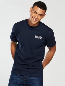 Image of Vans Crossed Sticks T shirt Navy Size L Men