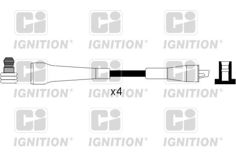 Image of QUINTON HAZELL Ignition lead set QUINTON HAZELL XC1020
