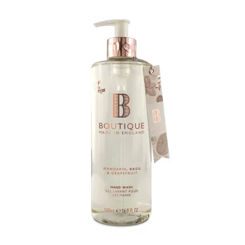 Boutique Mandarin, Basil & Grapefruit Hand Wash 500ml