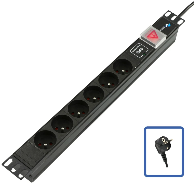 Image of Lanview POWER SRIP 19" - 6 WYS - 1U