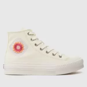 Image of Converse Stone All Star Hi Eva Lift Girls Junior Trainers