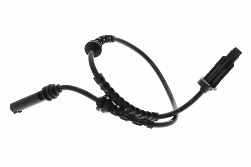 Image of VEMO V20-72-0172 ABS Sensor Green Mobility Parts Front Axle, with cable Sensor,wheel speed (412)