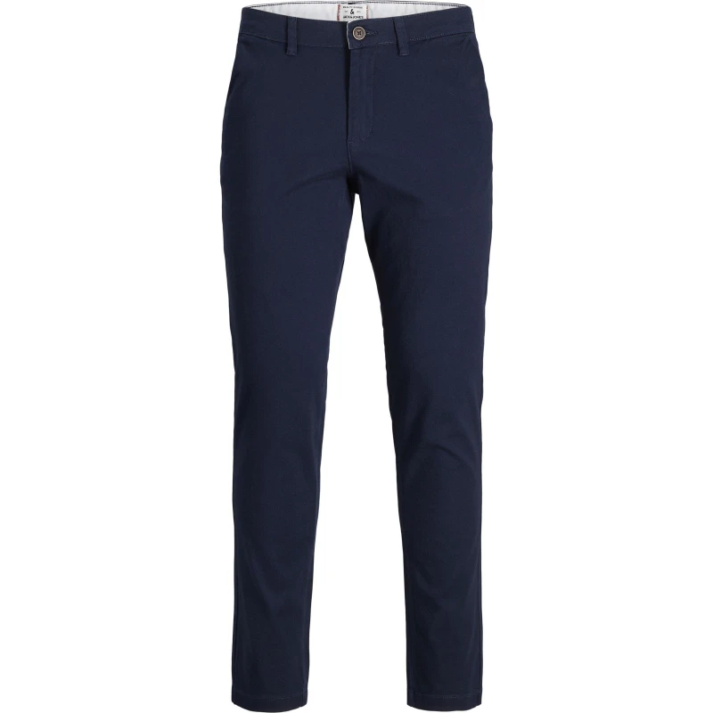 Image of Jack and Jones Jack+ Dave Chino Trouser Mens Plus Size Navy Blazer male 46W R
