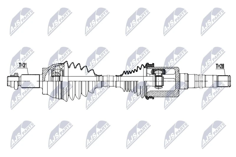 Image of NTY Drive shaft NTY NPW-LR-031