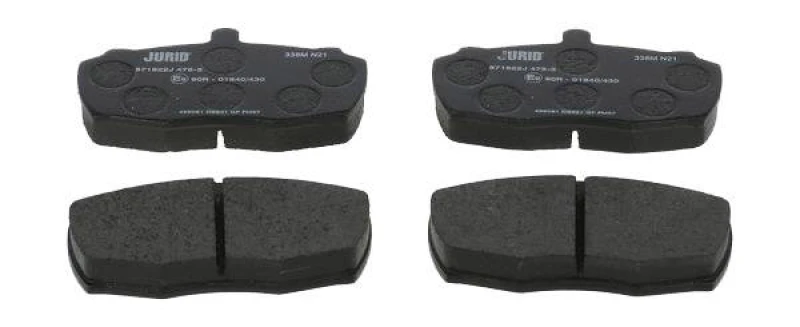 Image of JURID 571822J Brake pad set not prepared for wear warning indicator, without accessories Brake Pad Set,disc brake (402)