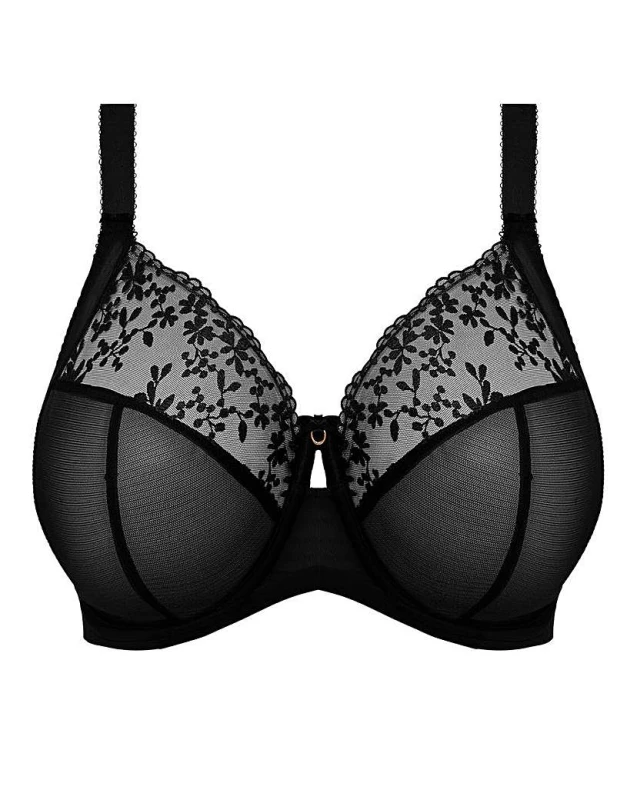 Image of Elomi Elomi Zarla Full Cup Wired Bra Black - Elomi - Size: 34G Black Female 34G EB11216