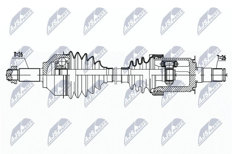 Image of NTY Drive shaft NTY NPW-BM-161