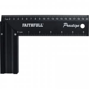 Image of Faithfull Prestige Try Square Black Aluminium 200m