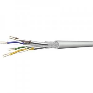 Image of Network cable CAT 7 SFTP 4 x 2 x 0.13mm Black