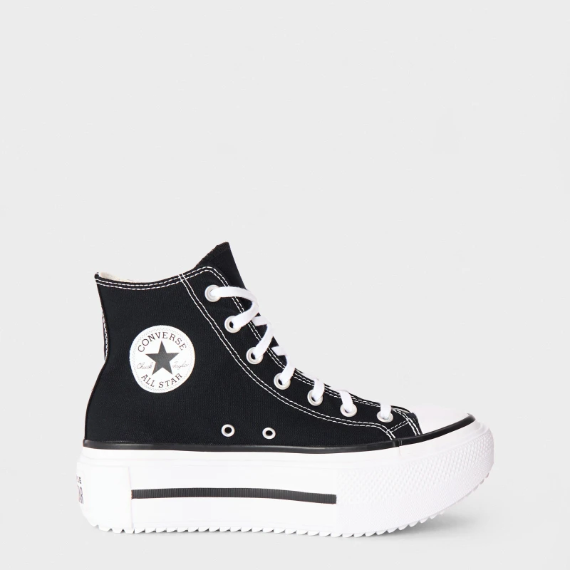 Image of Converse All Star Lift Double Stack Trainers in Black UK 8 (EU 41½)
