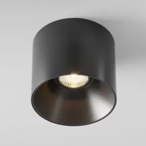 image of Maytoni Maytoni Alfa LED Dimmable Surface Mounted Downlight Black, 12.5cm 3000K