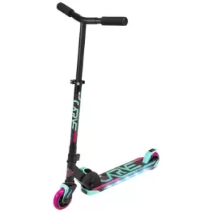 image of Madd Gear Carve Flight Light Up Folding Scooter - Teal / Pink