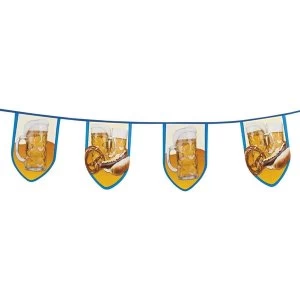Image of Beer Party Bunting Banner (Blue/White)