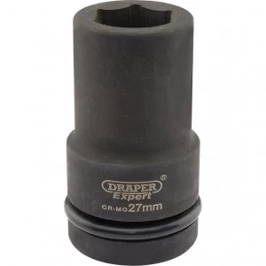 Image of Draper Expert 1" Drive Deep Hexagon Impact Socket Metric 1" 27mm