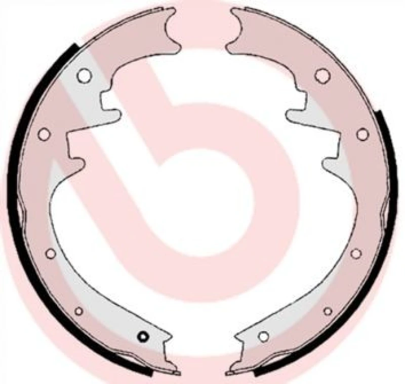 Image of BREMBO Brake Shoe Set BREMBO S 37 504