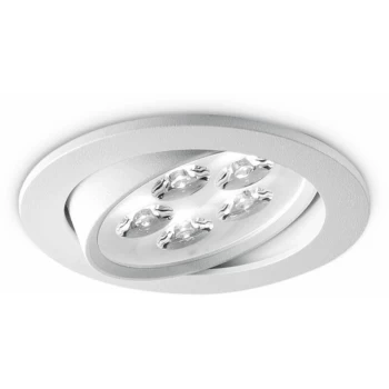 image of Ideal Lux Delta - LED 5 Light Large Tiltable Recessed Spotlight Aluminium 4000K (Driver Included)