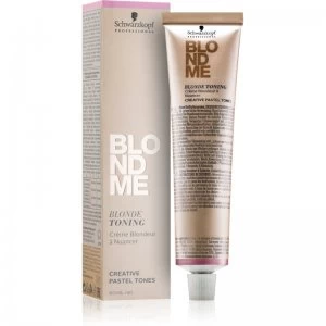 Image of Schwarzkopf Professional Blondme Toning Cream for Blonde Hair Shade T- Ice 60ml