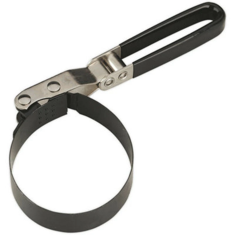 Image of Loops Oil Filter Band Wrench - 89-98mm Capacity - PVC Dipped Handle - Swivel Action Multi