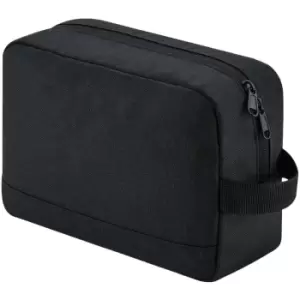 image of Bagbase Unisex Adult Essentials Recycled Toiletry Bag (One Size) (Black)