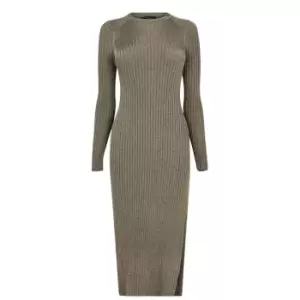 Image of Ted Baker Sayrah Metallic Dress - Green