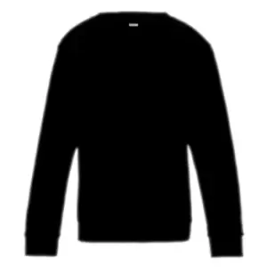 Image of AWDis Just Hoods Childrens/Kids Sweatshirt (3-4 Years) (Deep Black)