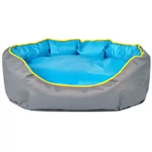 Image of Bunty Oval Heavy Duty Waterproof Pet Dog Puppy Bed Basket Tough Hard Wearing Cushion - Medium