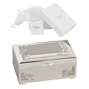 Image of Sophia Silverplated Trinket Box with Engraving Plate