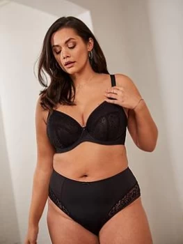 Image of Sculptresse Sculptresse Roxie Plunge Bra - Black, Size 46E, Women