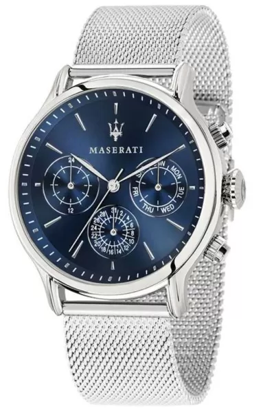 image of Maserati R8853118019 Mens Epoca Blue Chronograph Dial Watch