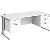 image of Dams International Desk MC18P23SWH 1,800 x 800 x 725 mm