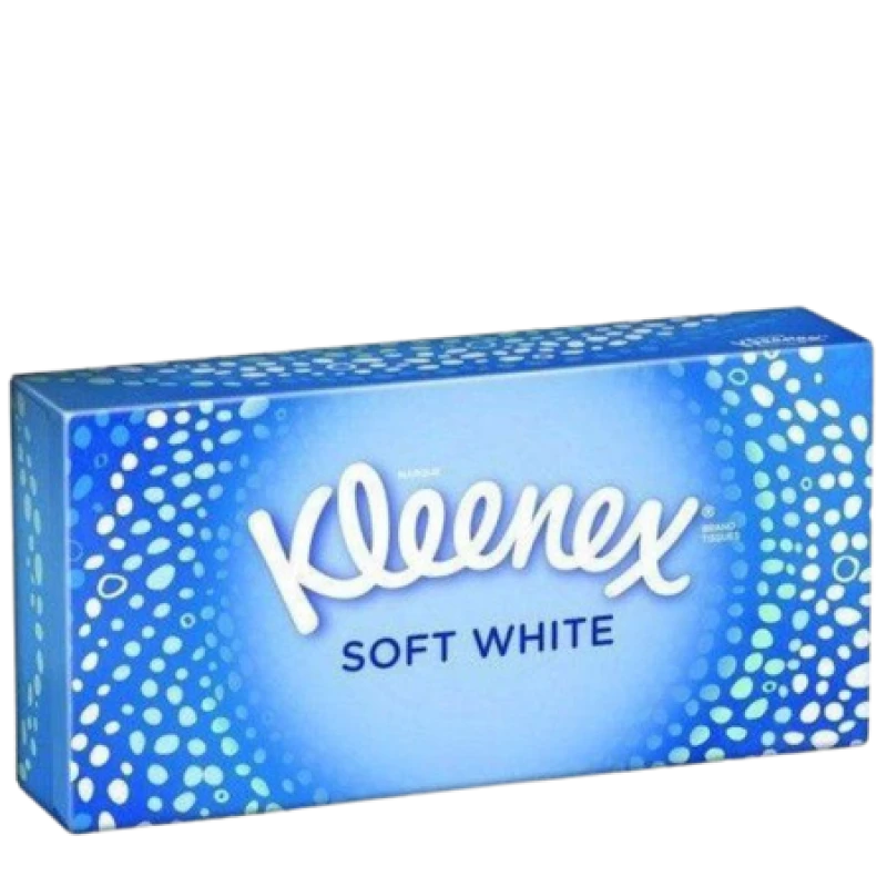 Image of Kleenex Soft White Facial Tissues Box - 70 pcs KLE-204511