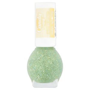 image of Miss Sporty Glitter Nail Polish Top Coat 004 Frozen Mint Green