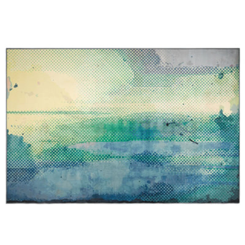 Image of Beliani Rug Susuz Blue 140 X 200 Cm