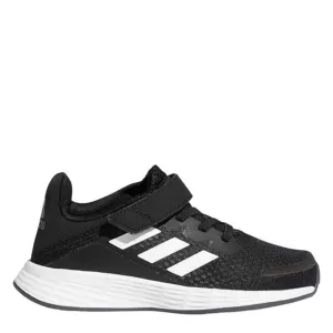 adidas Duramo SL Infant Trainers - Black/White, Size 4