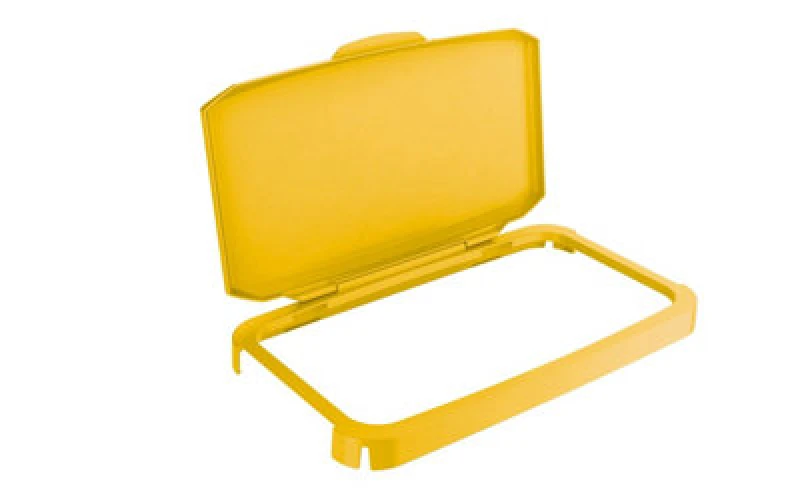 Image of Durable DURABIN 60L Hinged Lid Yellow