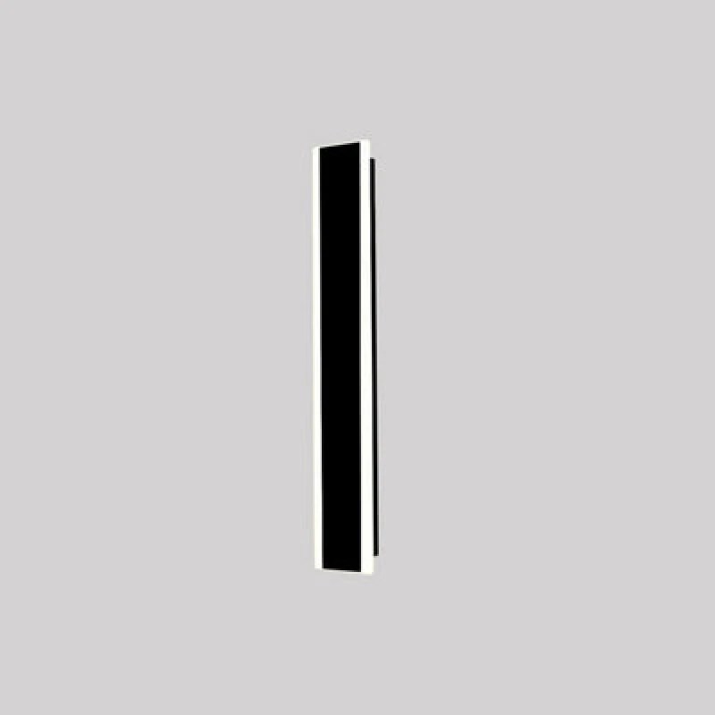 Image of Ener-J Ener - J Outdoor Acrylic Wall Light 60Cm Cct Switchable And Dimmable With Remote Ip65 Black 12W