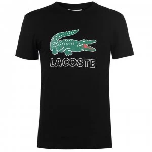 image of Lacoste Logo Tee - Noir