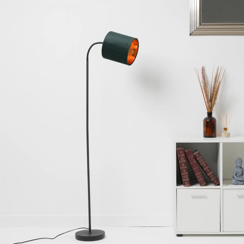 Image of K LIVING Hove Floor Lamp with Green Shade Green