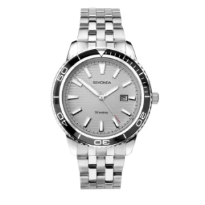 image of Sekonda Sports Quartz Silver Dial Stainless Steel Bracelet Mens Watch 1791.00