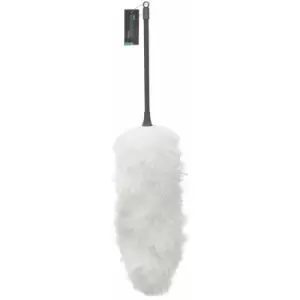 JVL Lightweight Flexible Microfibre Duster with Pole, Grey - main image