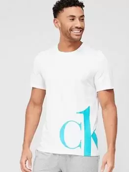 Image of Calvin Klein Hem Logo Lounge T-Shirt - White Size M Men