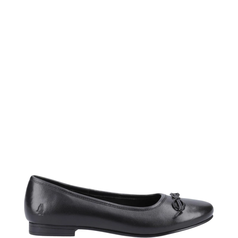 Image of Hush Puppies Evie Senior Flat Ballet Dolly Shoes UK Size 4 (EU 37) Black HUS868-BLACK-4