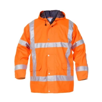 image of Uitdam SNS High Visibility Waterproof Jacket Orange - Size M