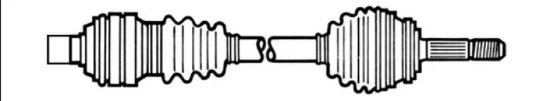 Image of GENERAL RICAMBI FO3255 Drive shaft Manual Transmission, Front Axle Right Drive Shaft (13)