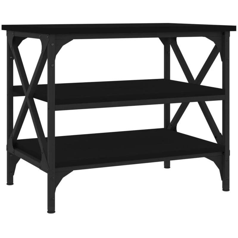 Image of VIDAXL Side Table Black 55x38x45cm Engineered Wood Vidaxl 8720845558956