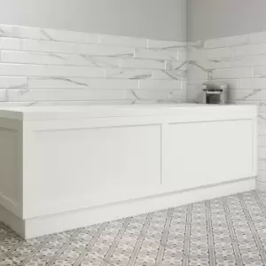 image of 1500mm Matt White Front Bath Panel - Baxenden