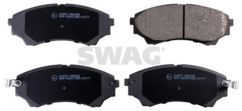 Image of Brake pad set SWAG 83 91 6739