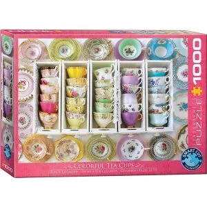 Image of Tea Cups Boxes Eurographic 1000 Piece Jigsaw Puzzle