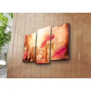 Image of 3PATK-10 Multicolor Decorative Canvas Painting (3 Pieces)